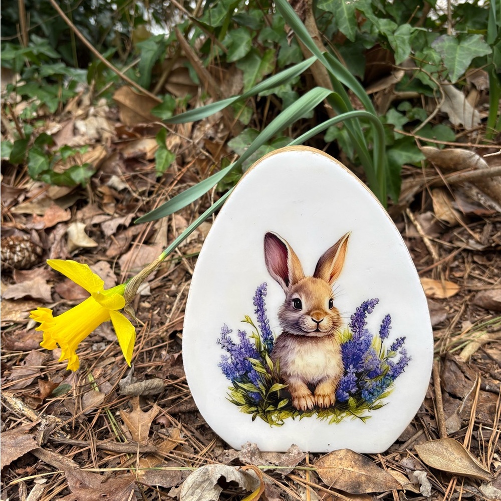 Easter Bunny Resin Decor